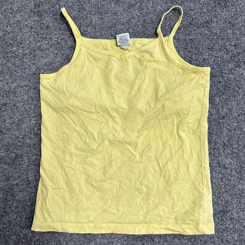 Old Navy Cami Womens XL Yellow Cotton Blend Slim Fit Casual Layering Tank Top